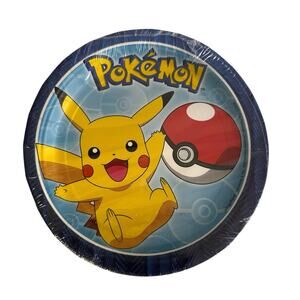 Pokemon 2017 Core Paper Dessert 7 inch Plates 8 ct Designware Pikachu New ￼